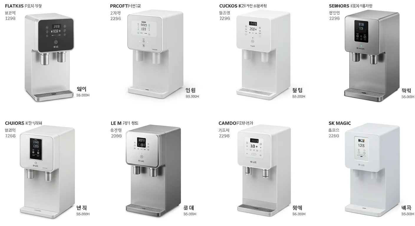 인기 얼음 정수기 모델, 한눈에 비교해 봐요!