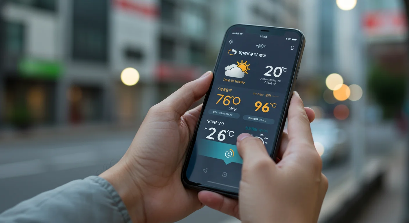 내 손안의 날씨! 실시간 날씨 정보 확인하기