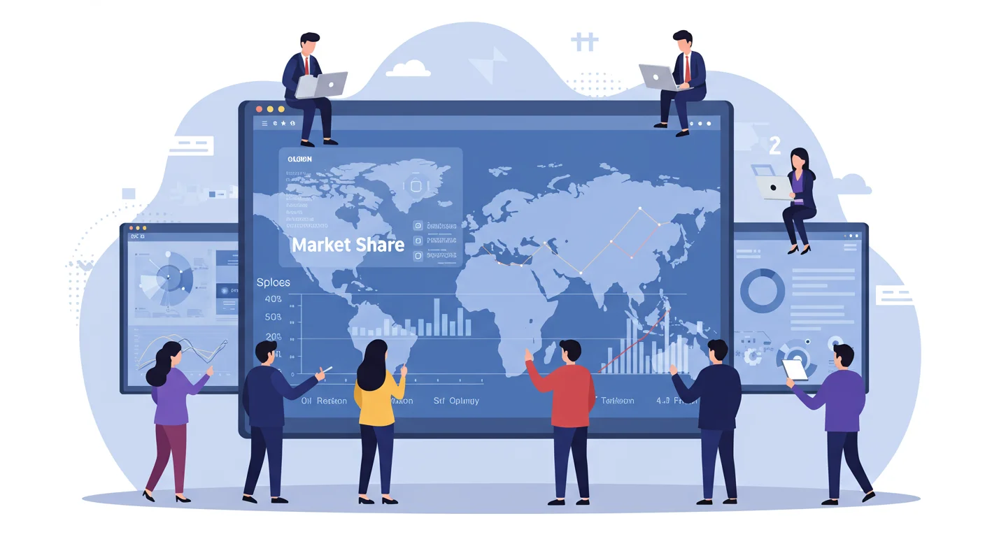 글로벌 시장 점유율과 경쟁 구도