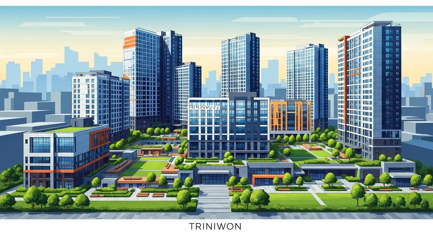 트리니원 단지 규모와 세대 구성은 어떠한가요?