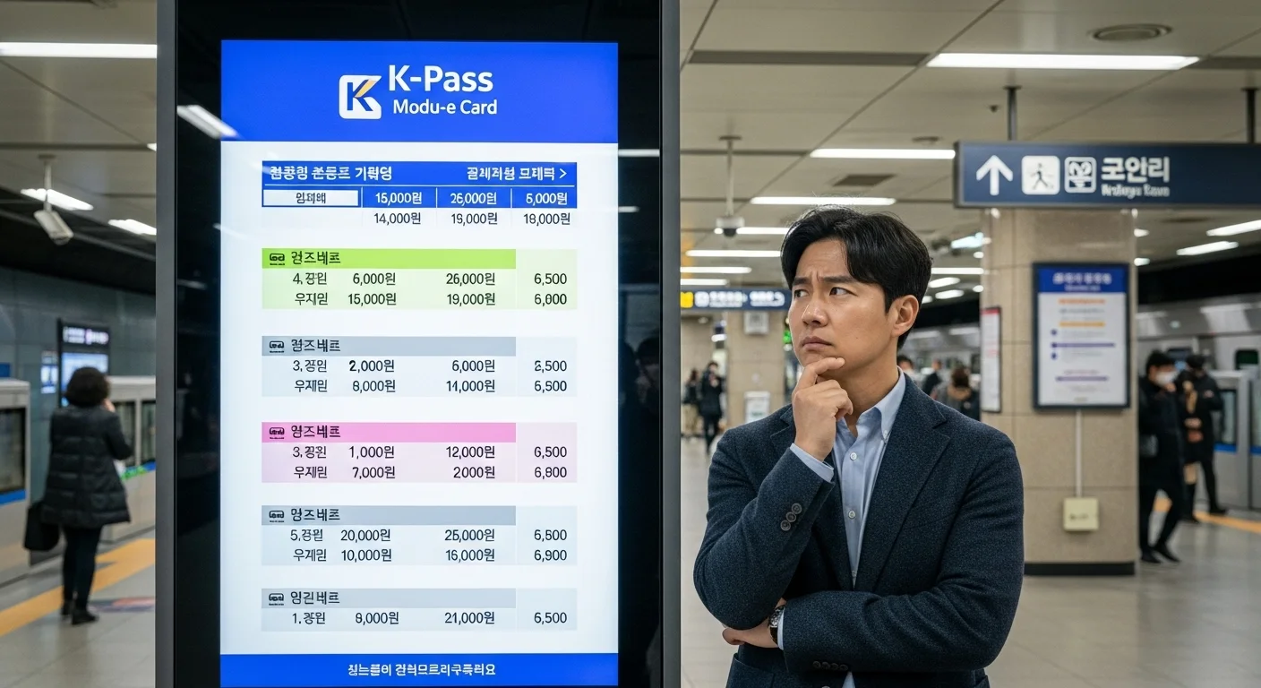 모두의 카드 이용 요금 체계는?