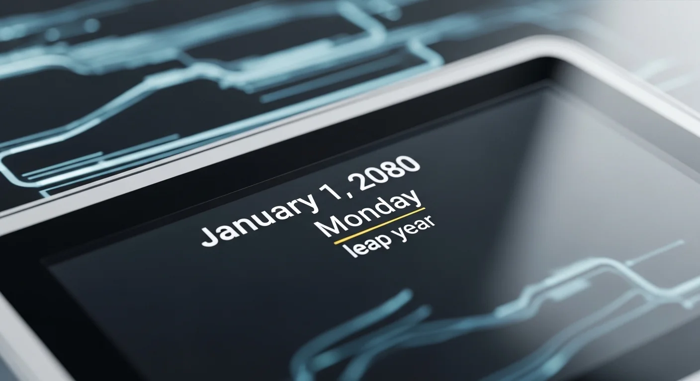 달력으로 본 2080년의 특별한 시작